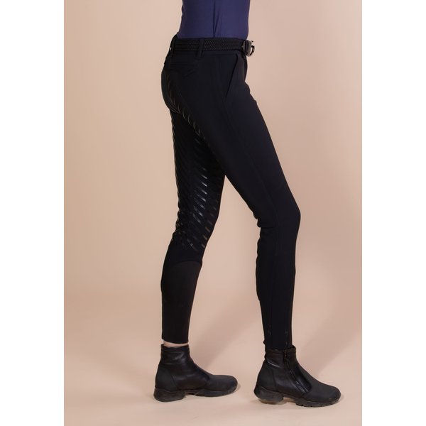 Equiline Women's Full Grip Breeches Culif Black