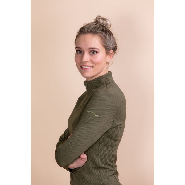 LeMieux Alice Quarter Neck Zip Moss