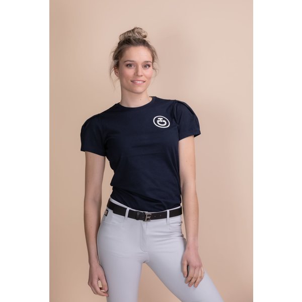 Cavalleria Toscana Cotton Puff Sleeve CT Emblem T-Shirt 7901