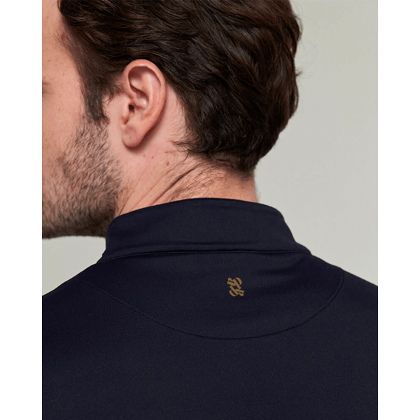 DADA Albe Long Sleeve Technical Riding Polo Navy