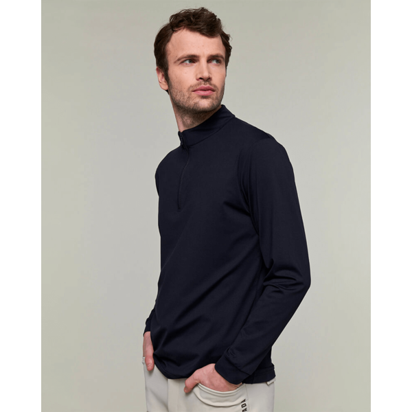 DADA Albe Long Sleeve Technical Riding Polo Navy