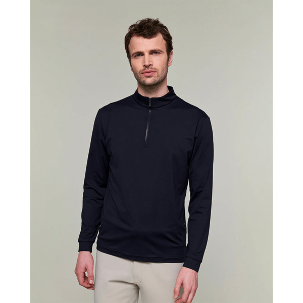 DADA Albe Long Sleeve Technical Riding Polo Navy