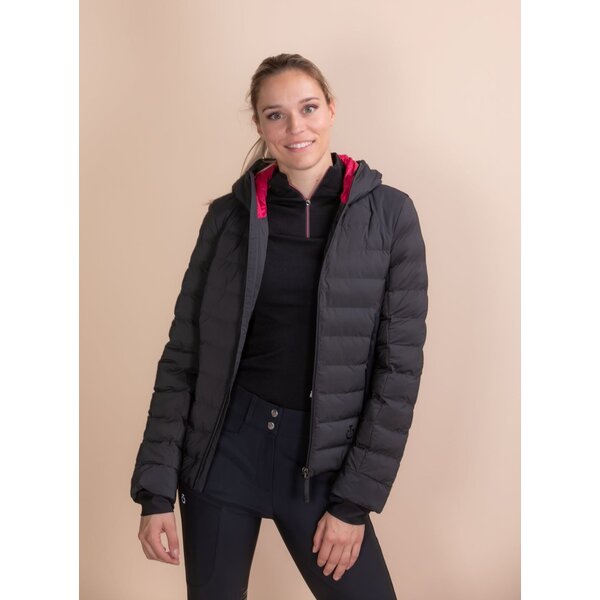 Cavalleria Toscana R-Evo Hooded Nylon Puffer Tech Knit Back 9999