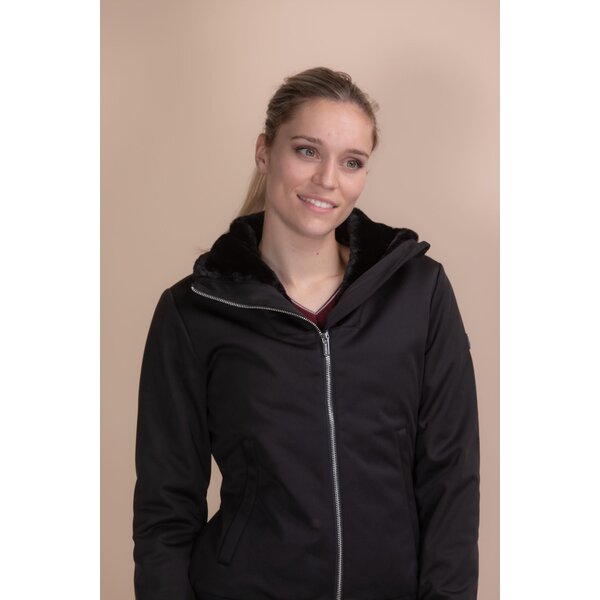 Equiline Softshell With Eco Fur Insice Garen Black