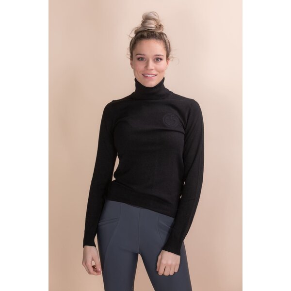 Cavalleria Toscana Embossed Turtleneck Cashmere Blend Knit Sweater 9999