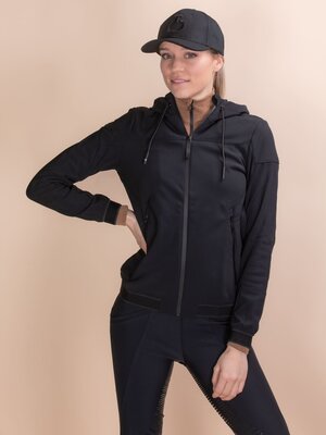 Jersey And Velvet Hooded Full Zip Softshell Jacket 9999