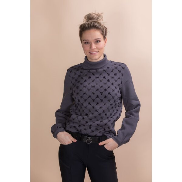 Cavalleria Toscana Orbit Flock Turtleneck Sweatshirt 8E00