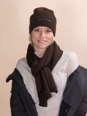 Label Merinos Wool Scarf 4C00