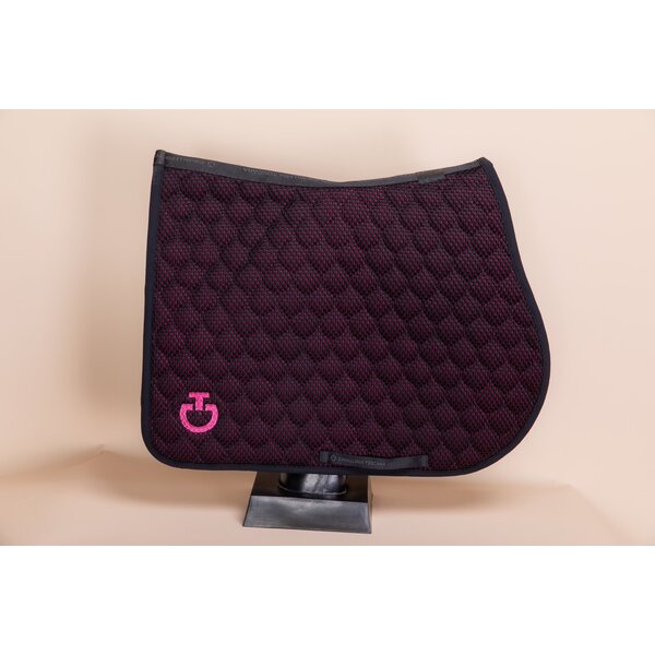 Cavalleria Toscana R-Evo Bi-Color Mesh Jumping Quilted Saddle Pad 993C Full