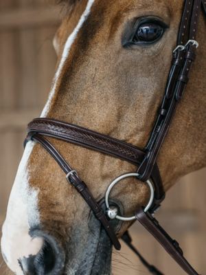 Rope Crank Drop Noseband Black Over New English Collection- Dy'on