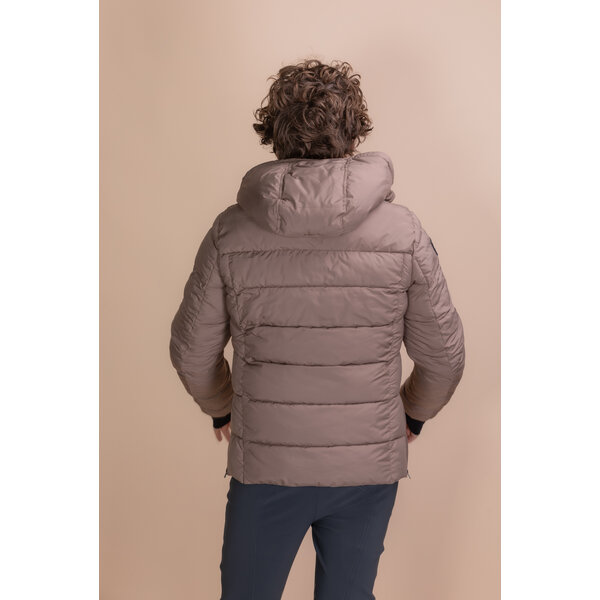 Cavalleria Toscana Cavalleria Toscana Geo Cut Nylon Hooded Puffer Jacket 4B00