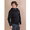 Equiline Equiline Men's Hooded Sweatshirt Full Zip Conorc Black