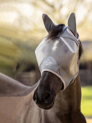 Amour Shield Pro Fly Mask - Half Mask Gray