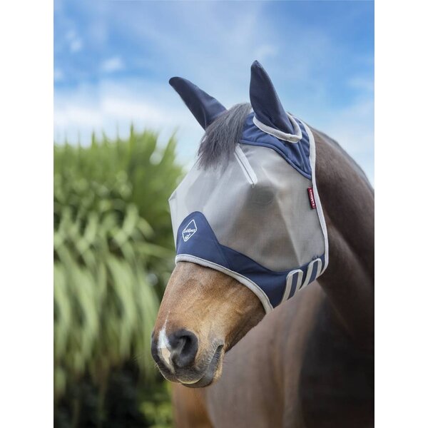 LeMieux Amour Shield Pro Fly Mask- Half Mask Navy/Grey