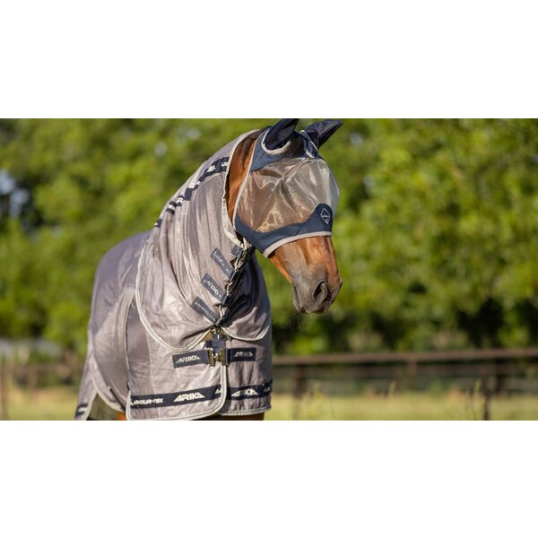 LeMieux Amour Shield Pro Fly Mask- Half Mask Navy/Grey