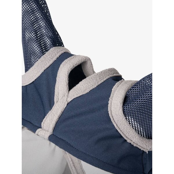 LeMieux Amour Shield Pro Fly Mask- Full Nose & Ears Navy/Gray