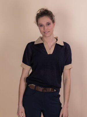 Pomelo Women Polo Navy