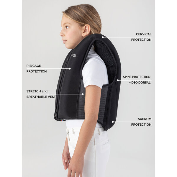 Equiline Equiline Kid Horse Airbag Riding Vest Black