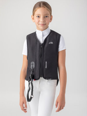 Kid Horse Airbag Riding Vest Black