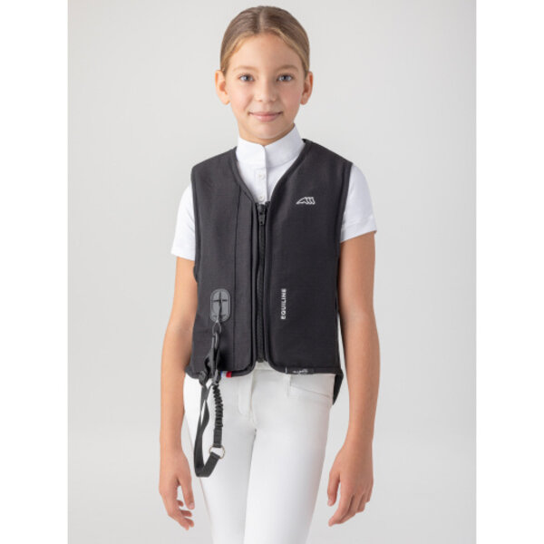 Equiline Equiline Kid Horse Airbag Riding Vest Black