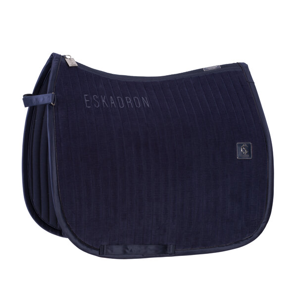 Eskadron Saddle Pad Cord Emblem Classic Sports Dressage Navy Full