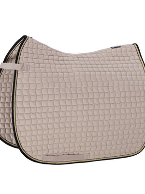 Zadeldek Cotton Contrast Dove Dressage Full