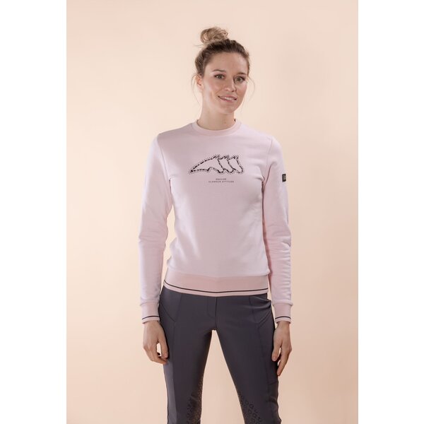 Equiline Women's Roundneck Sweatshirt Gufeg Pale Lilac