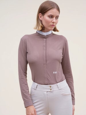 Helios ML Riding Competition Shirt Taupe