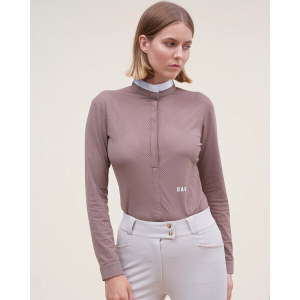 DADA Helios ML Riding Competition Shirt Taupe