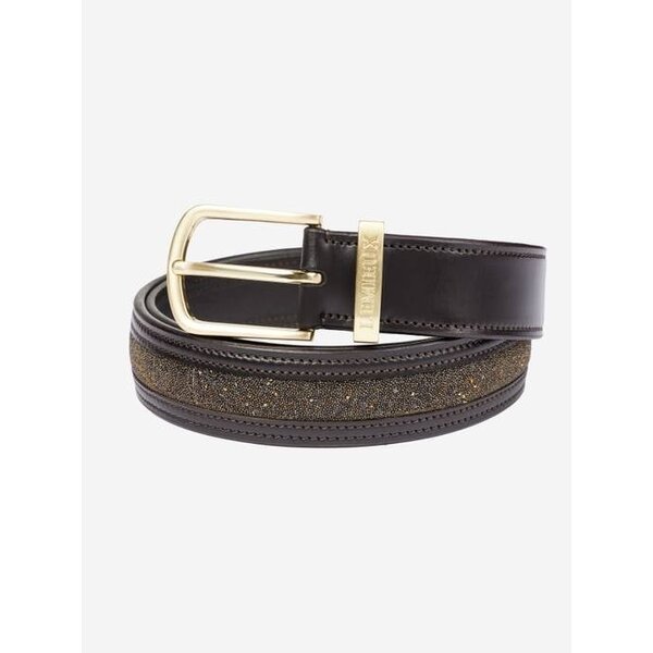LeMieux Crystal Insert  Belt Brown