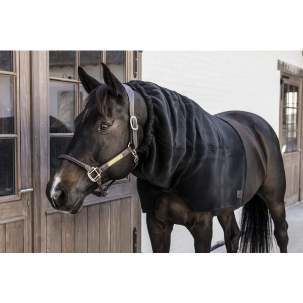 Kentucky Heavy Fleece Horse Scarf Black