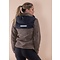 Trolle Techno Pile Padded Sherpa with Hood Navy/Taupe