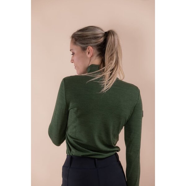 Cavalleria Toscana Tech Wool Half Zip Training L/S 5P00