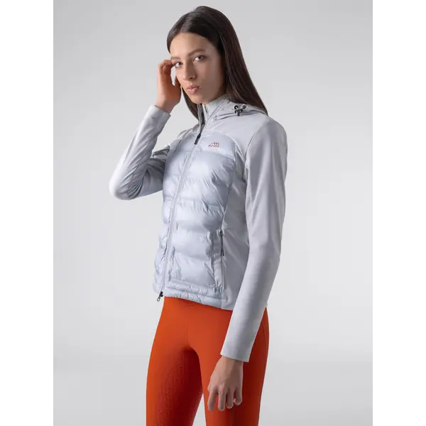 Equiline Quilted Nylon-Tech Fabric Jacket Egrige Artic Ice