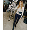 DADA DADA Jiminy Knitted Sweater Noir & Craie