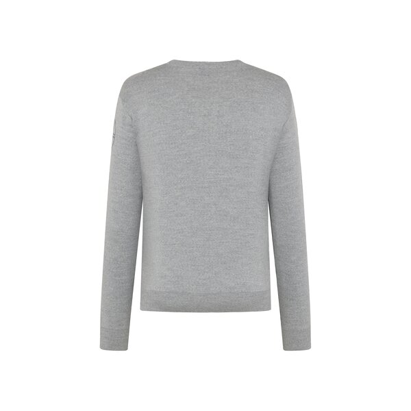 Trolle Men's Extra Fine Merino V-Neck Light Grey