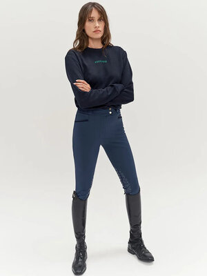 Caspian Lightweight Riding Sweatshirt Navy