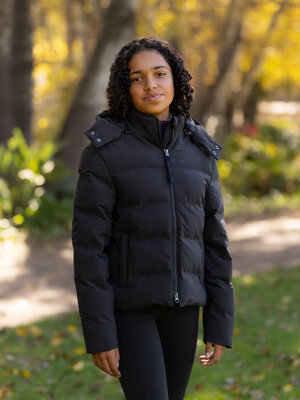 Young Rider Daisy Waterproof Coat Black