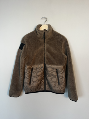 Teddy Bear Fleece + Nylon Zip Up Jacket 4H00
