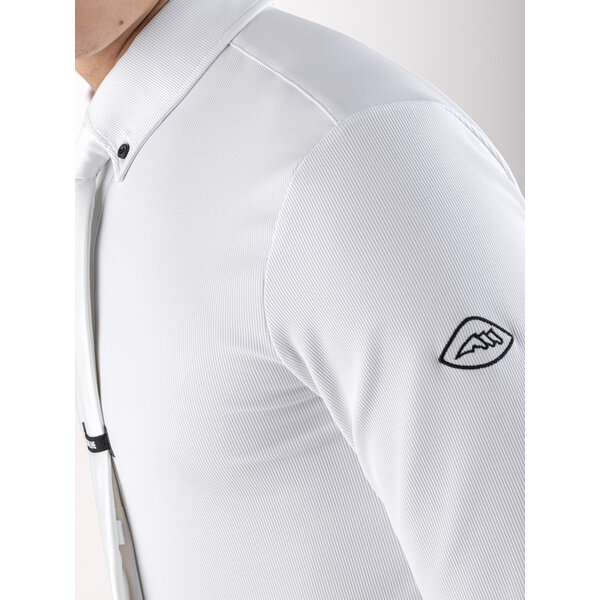 Equiline Men's Competition Polo L/S Cunga White