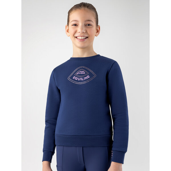 Equiline Junior Sweatshirt Cedril Navy Peony