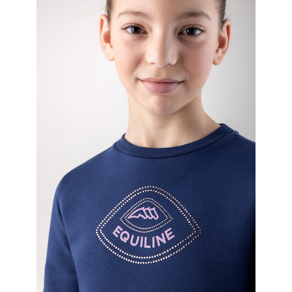 Equiline Junior Sweatshirt Cedril Navy Peony