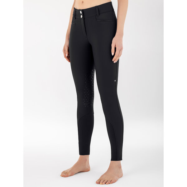 Equiline Women's Knee Grip Breeches High Waist Adellekh Black