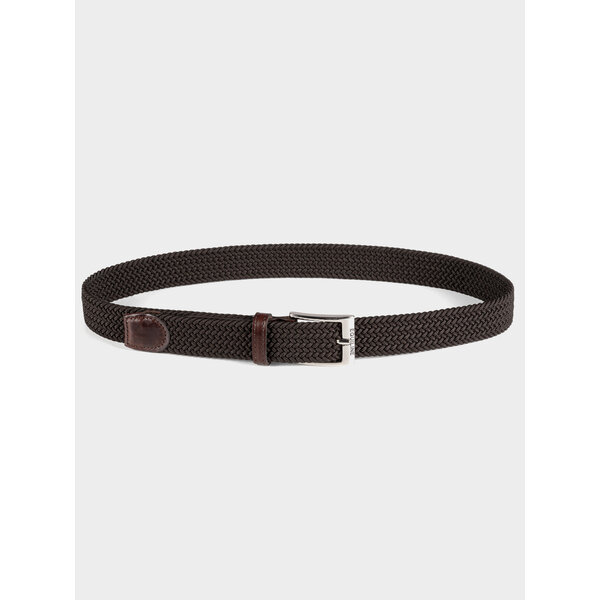 Equiline Braid Elastic Belt Ecalis Brown
