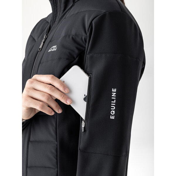 Equiline Women's Softshell Jacket Airbag Entrec Black