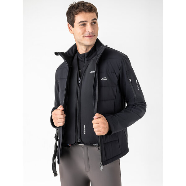 Equiline Men's Softshell Jacket Airbag Exot Black