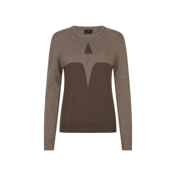Trolle Trolle Cashmere & Wool Star Logo Crew Sweater Terra/Light Terra