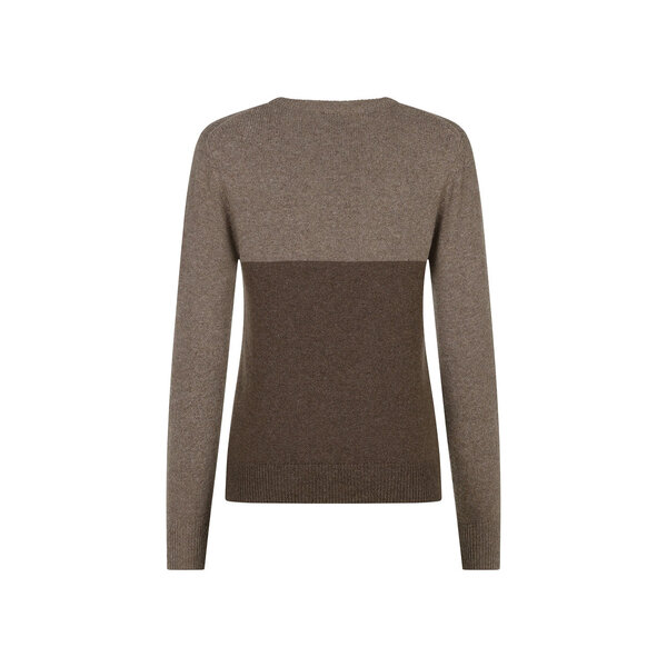 Trolle Cashmere & Wool Star Logo Crew Sewater Terra/Light Terra