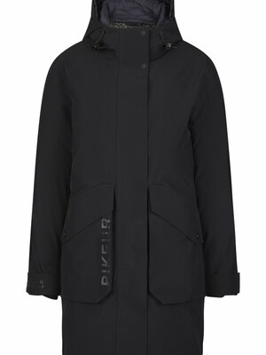 Raincoat Long Athleisure Black