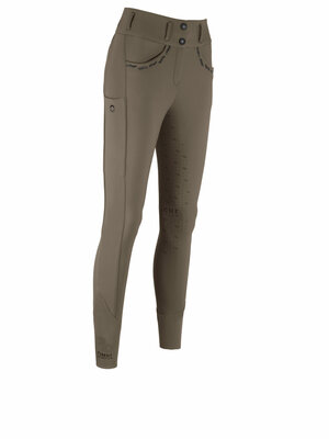 Ceelina Breeches Full Grip Winter High Waist Slate Brown
